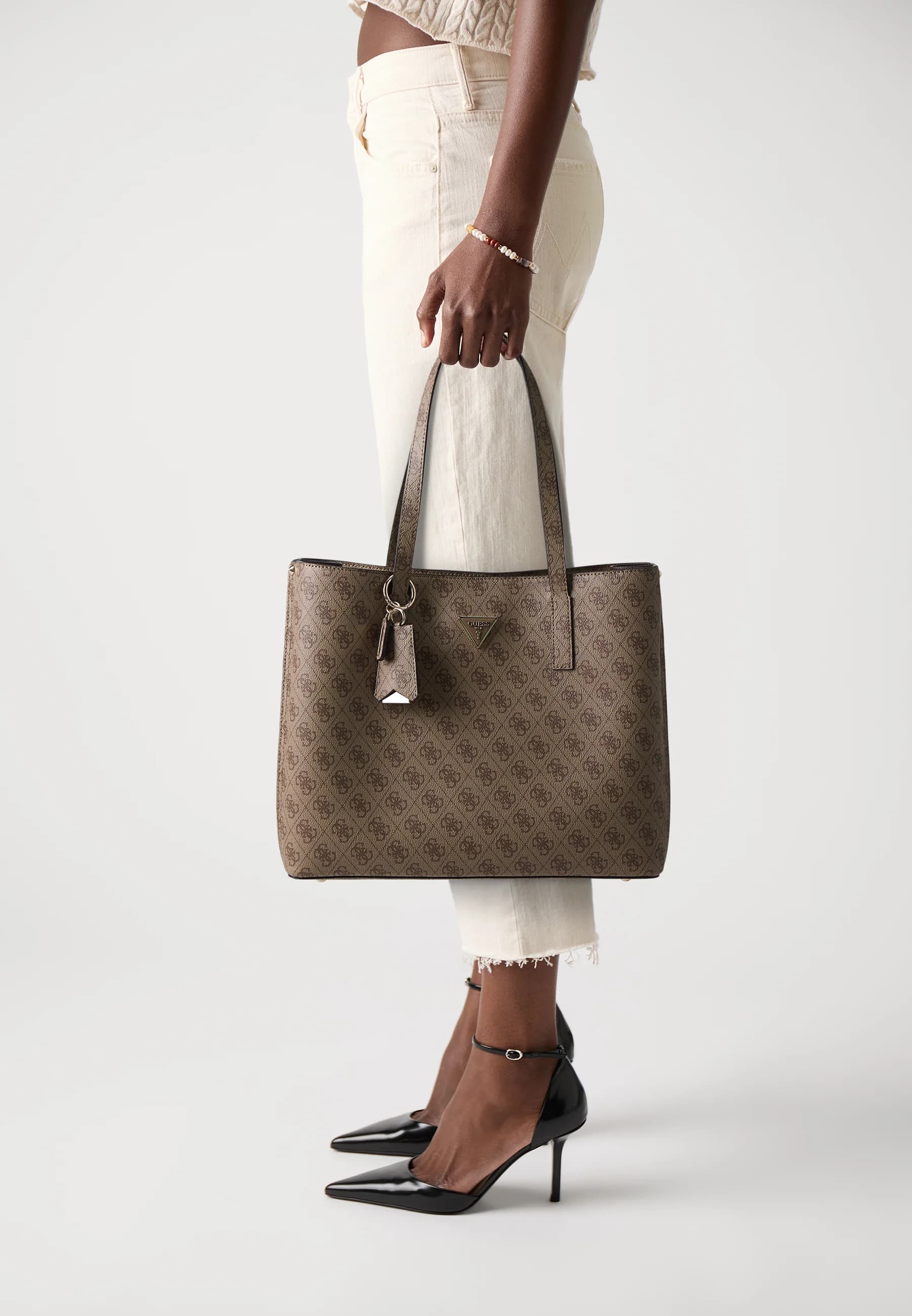 Sac Guess Original cabas MERIDIAN GIRLFRIEND - Gris anthracite