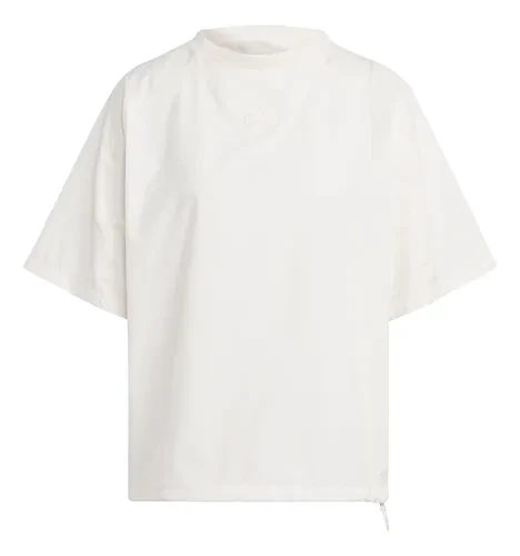 T-shirt à manches courtes ample pour femme WC ESC, blanc craie, HU0239